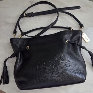 Coach Andy Black Leather Shoulder Bag Crossbody